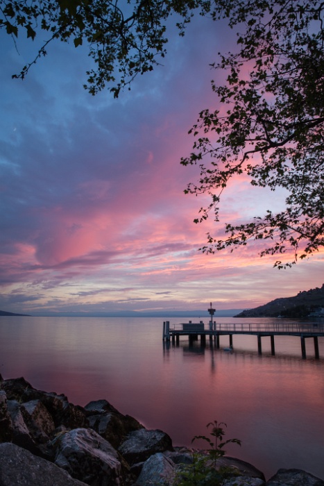 Coucher soleil Vevey  - 030